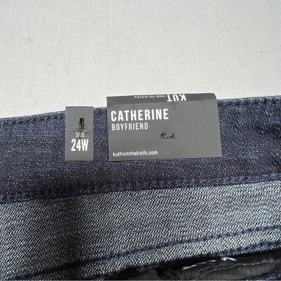 NWT KUT from the Kloth CATHERINE BOYFRIEND Denim Jeans Size 24 W x 28 - Picture 7 of 13